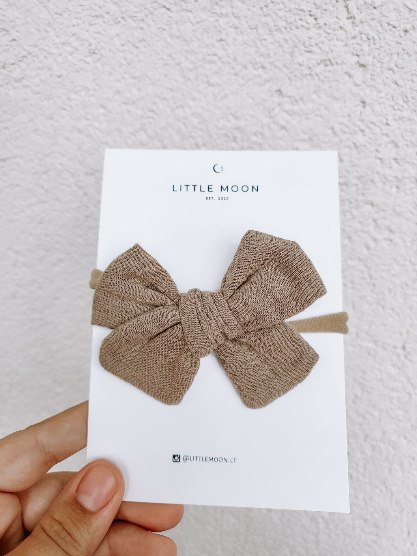 Maxi galvajuostė Brown Muslin