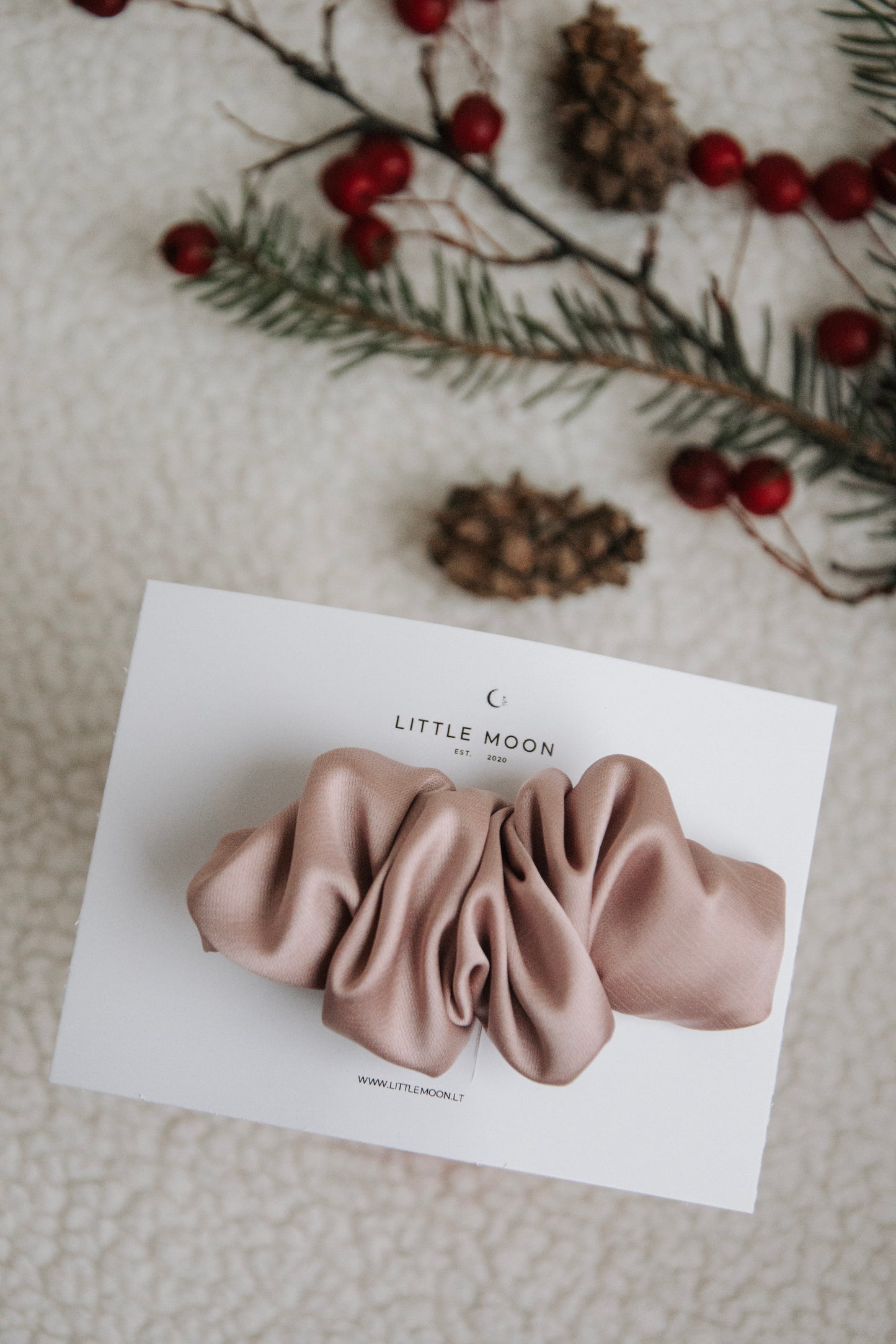 Plaukų segtukas kruasanas | Shine Dusty Pink