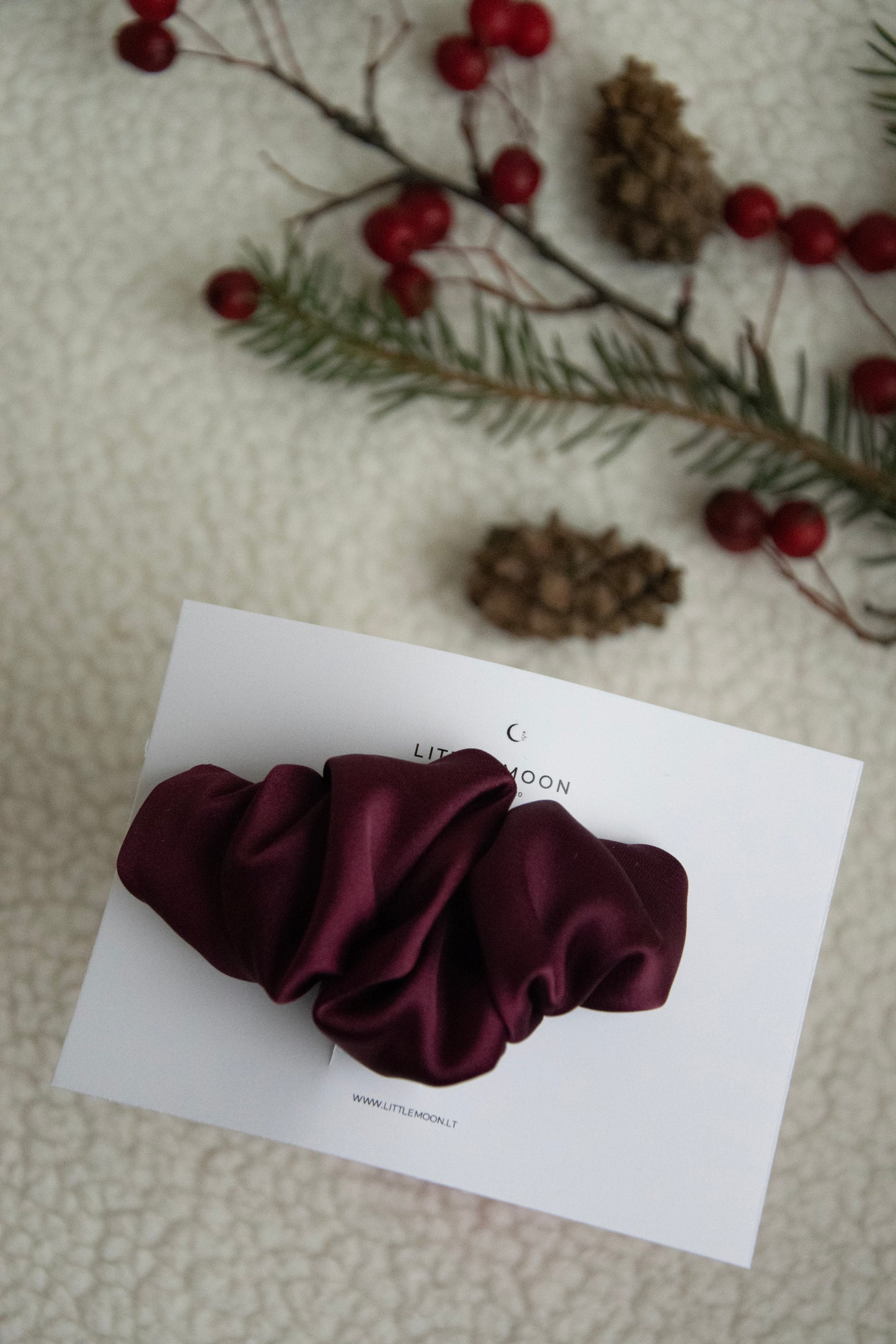 Plaukų segtukas kruasanas | Shine Burgundy