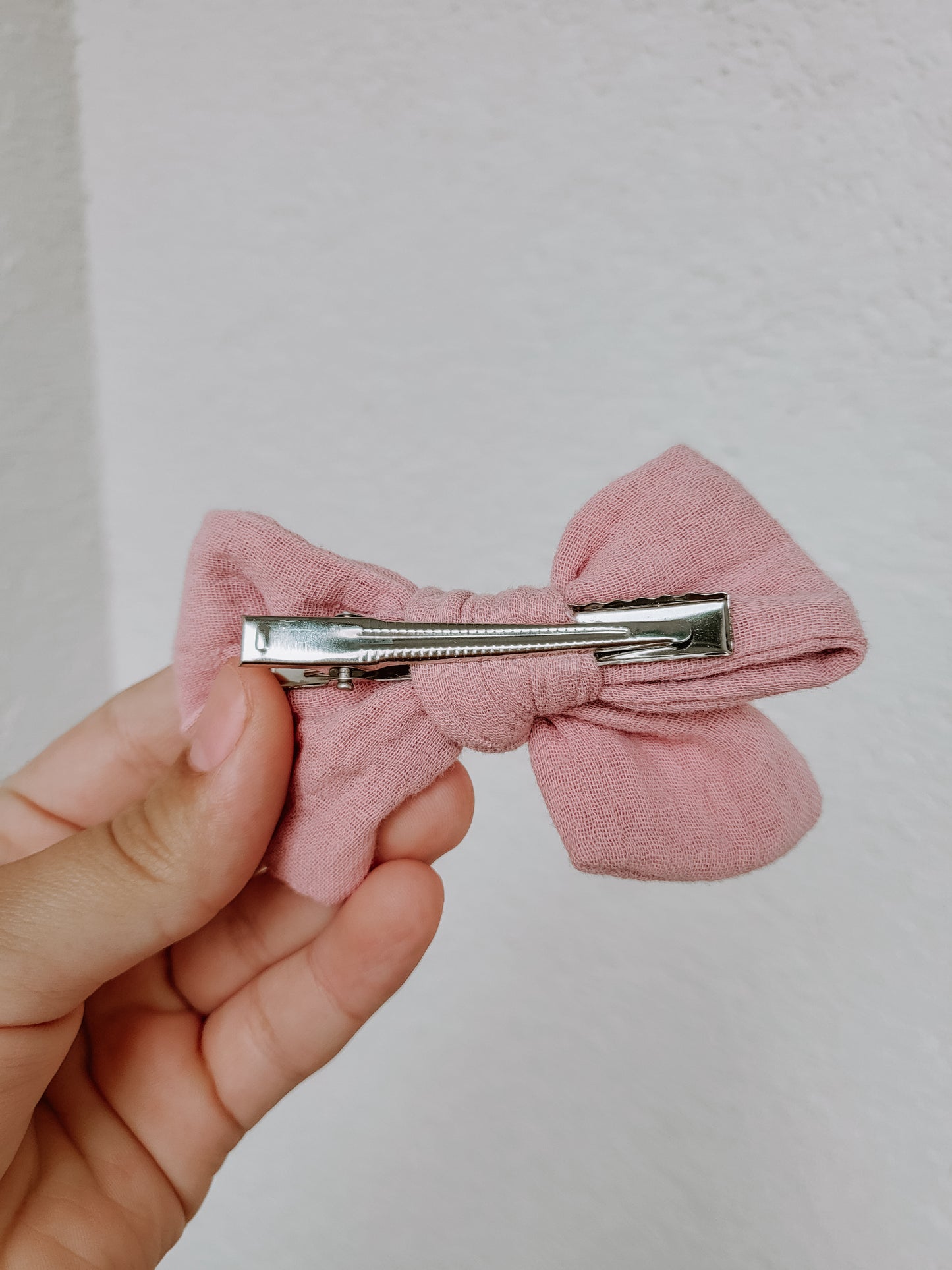 Maxi kaspinėlis plaukų segtukas Pink Bow