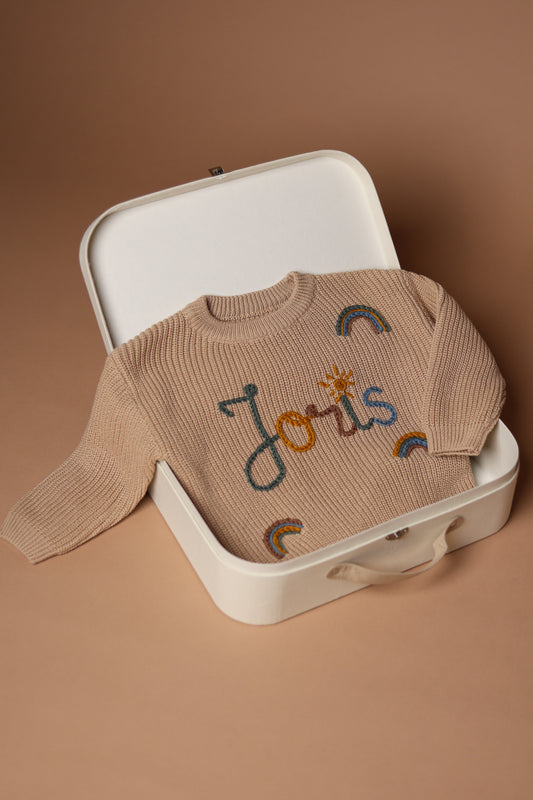 Personalizuotas vaikiškas megztukas su vardu