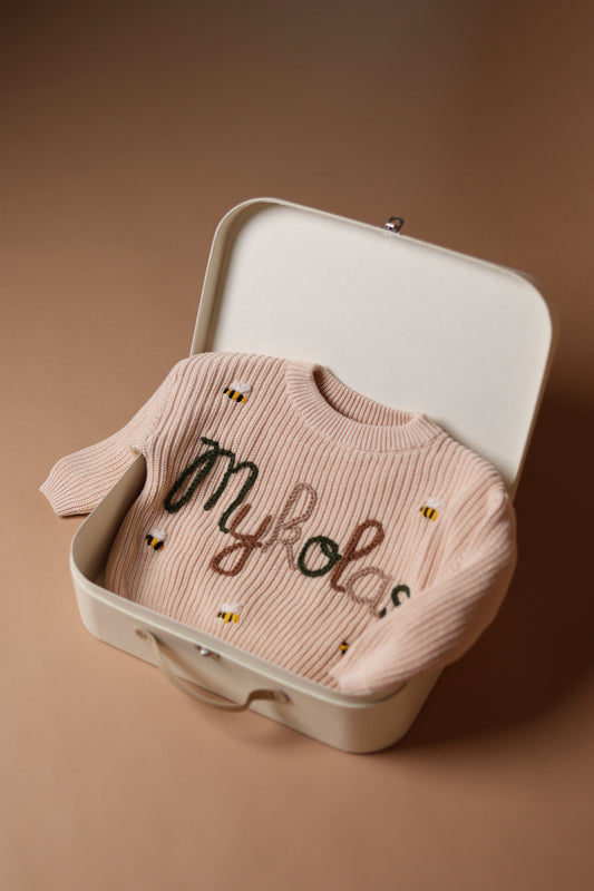 Personalizuotas vaikiškas megztukas su vardu