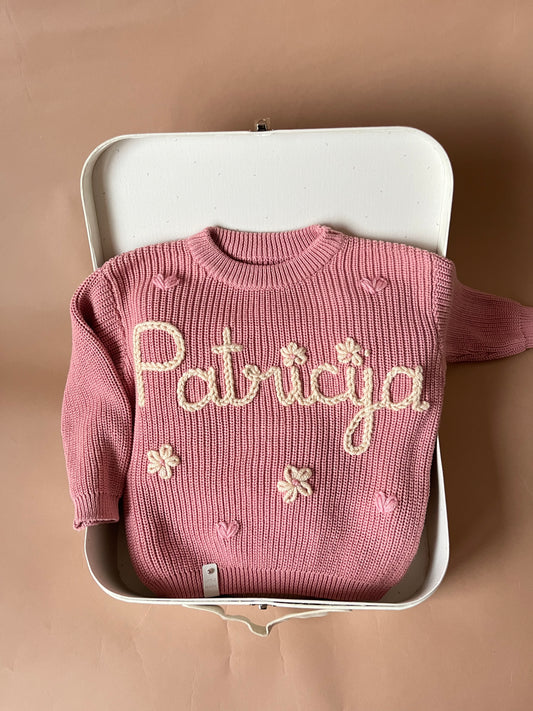 Personalizuotas vaikiškas megztukas su vardu