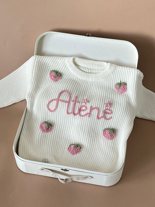 Personalizuotas vaikiškas megztukas su vardu | Littlemoon | Vardinis megztinis