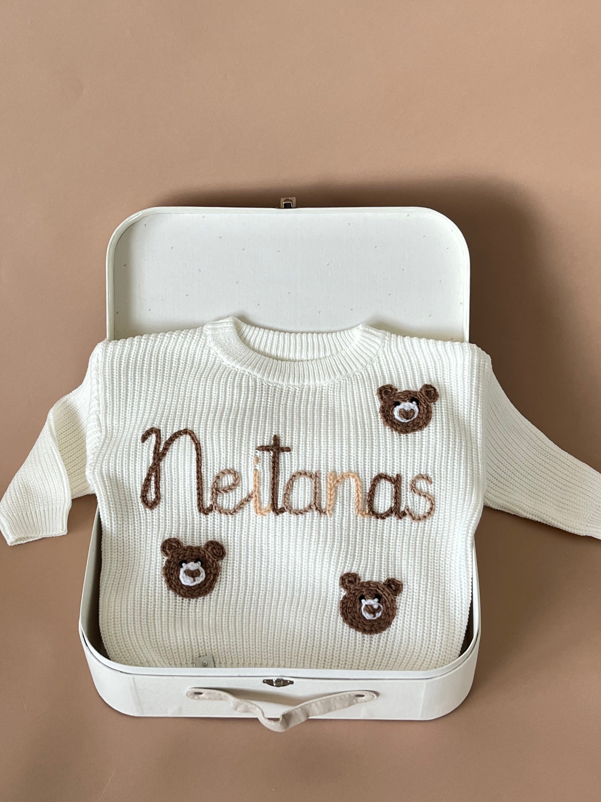 Personalizuotas vaikiškas megztukas su vardu