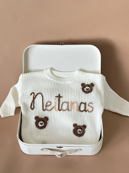Personalizuotas vaikiškas megztukas su vardu